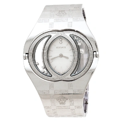 Pre-owned Versace Silver Stainless Steel Diamonds Eclissi 83q Women's  Wristwatch 39 Mm | ModeSens