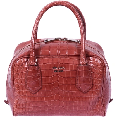 Prada red crocodile bag best sale