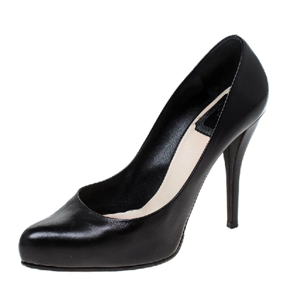 Pre-owned Dior Pointed Toe Pumps Size 37.5 In Black