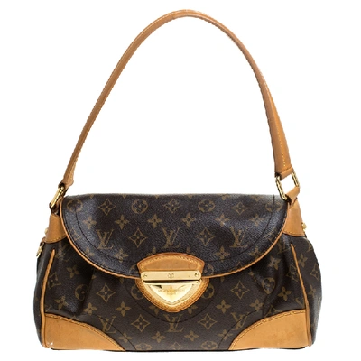 Pre-owned Louis Vuitton Monogram Canvas Beverly Mm Bag In Brown