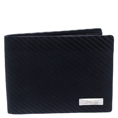 Pre-owned St Dupont Black Leather Bifold Wallet