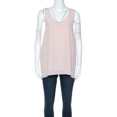 Pre-owned Chloé Washed Pink Silk Tank Top L