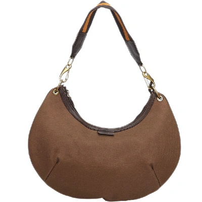 Pre-owned Gucci Brown Canvas Hobo Bag