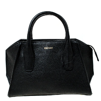 Pre-owned Dkny Black Leather Mini Chelsea Crossbody Bag