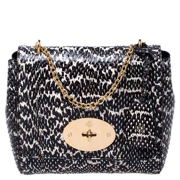 mulberry black chain bag