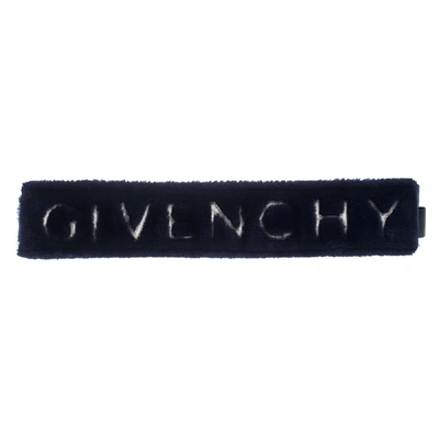 Pre-owned Givenchy Blue Faux Fur And Leather Bag Strap
