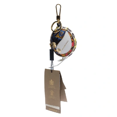 Pre-owned Burberry Multicolor Fabric And Leather Bird Charm