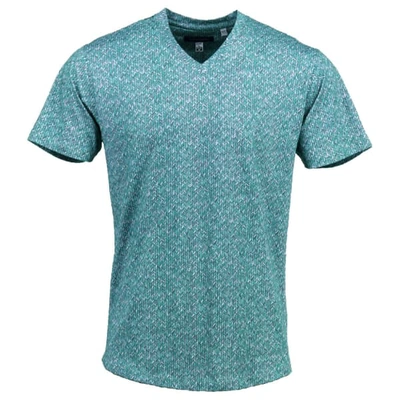 Shop Lords Of Harlech Maze V-neck In Chevron Teal