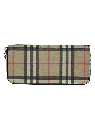 Shop Burberry Continental Zipped Wallet In Multi