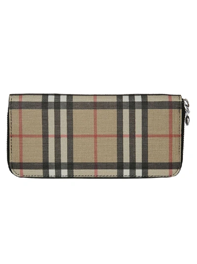Shop Burberry Continental Zipped Wallet In Multi