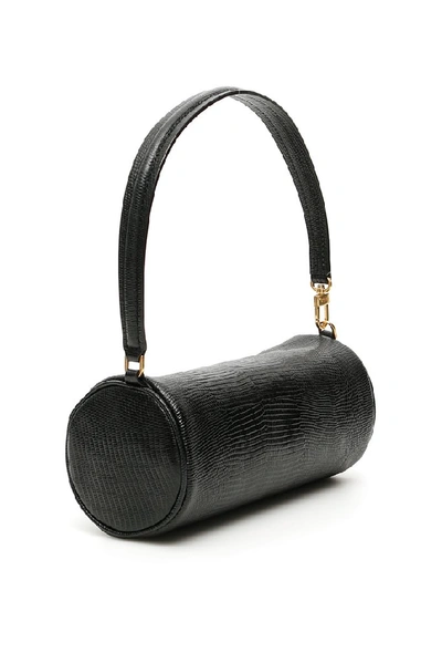 Shop Staud Cylinder Shoulder Bag In Black
