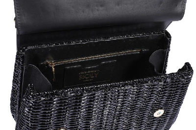 Shop Dolce & Gabbana Medium Sicily Foldover Bag In Black