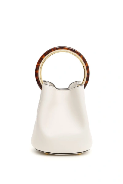 Shop Marni Pannier Bucket Bag In White