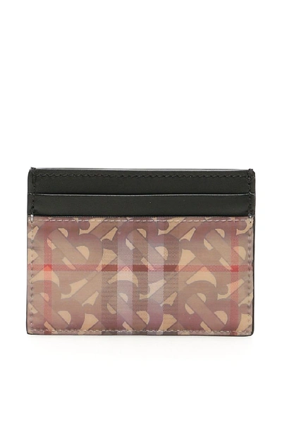 Shop Burberry 3d Logo Monogram Print Cardholder In Multi