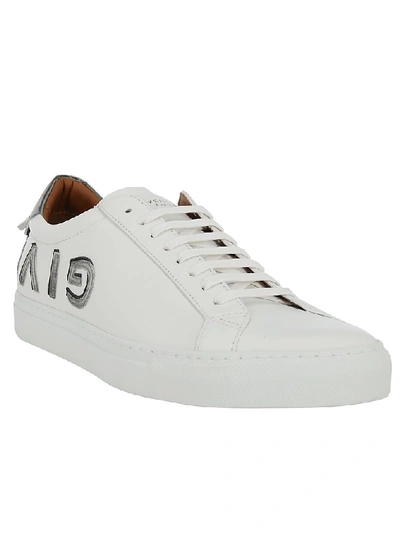 Shop Givenchy Reverse Logo Sneakers In White