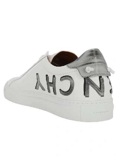 Shop Givenchy Reverse Logo Sneakers In White