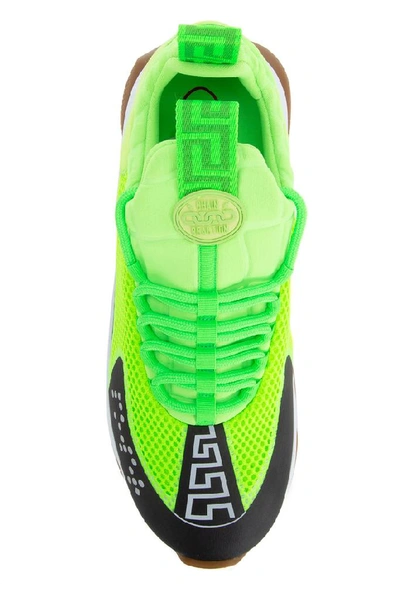 Shop Versace Chain Reaction Panelled Low Top Sneakers In Multi