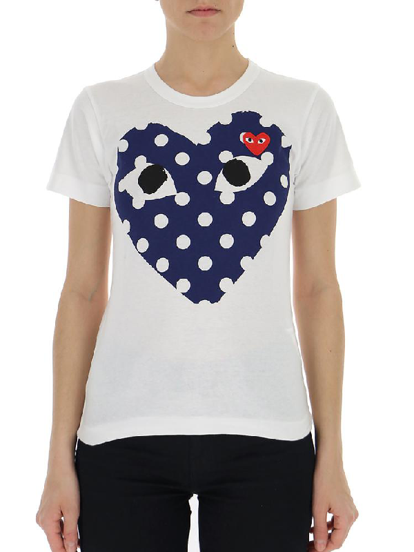 cdg polka dot shirt short sleeve