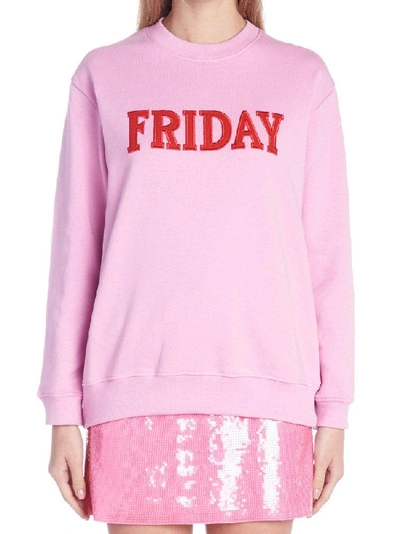 Shop Alberta Ferretti Friday Sweatshirt In Pink