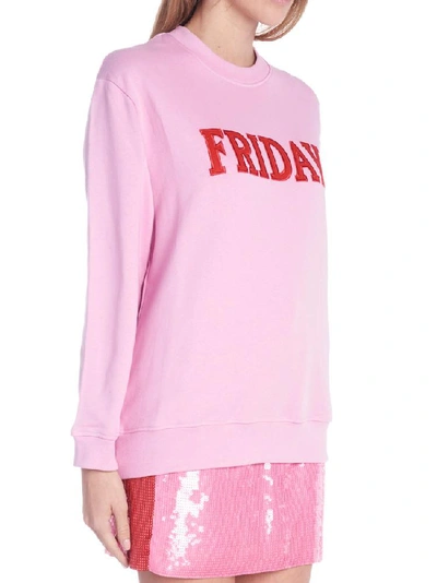 Shop Alberta Ferretti Friday Sweatshirt In Pink