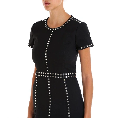 Shop Michael Michael Kors Studded Mini Dress In Black