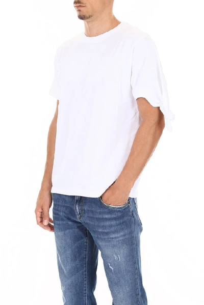 Shop Jw Anderson Knot Detail Crewneck T In White