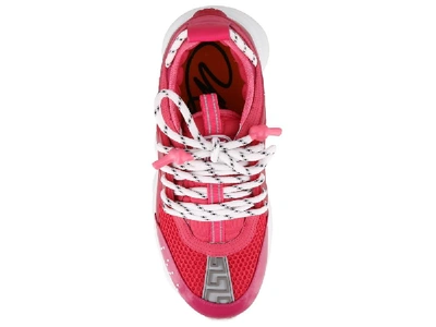 Shop Versace Chain Reaction Low Top Sneakers In Red