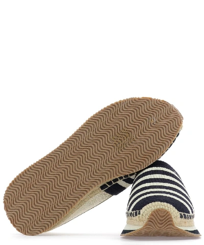 Shop Tory Burch Contrast Panel Platform Espadrilles In Multi