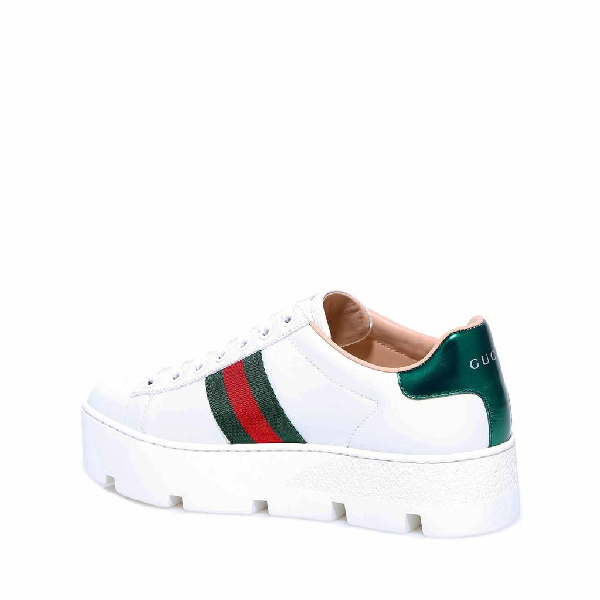gucci women's ace embroidered platform sneaker