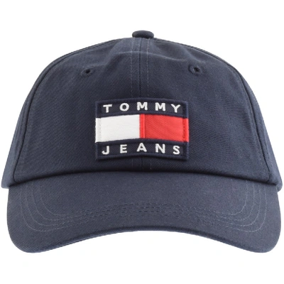Shop Tommy Jeans Logo Cap Navy