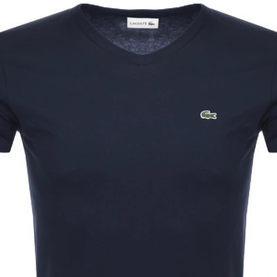 Shop Lacoste V Neck T Shirt Navy