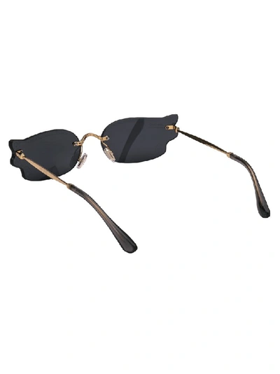 Shop Jimmy Choo Eyewear Cat In Metallic