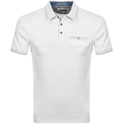 Shop Ted Baker Boomie Polo T Shirt White