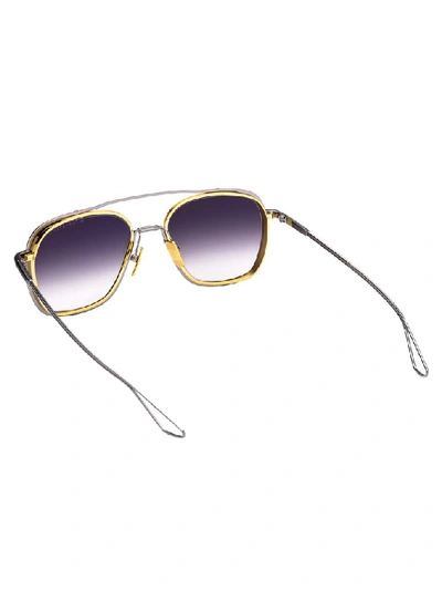 Shop Dita Eyewear System One Sunglasses In Metallic