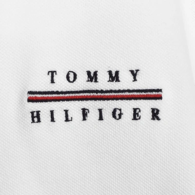 Shop Tommy Hilfiger Short Sleeve Polo T Shirt White