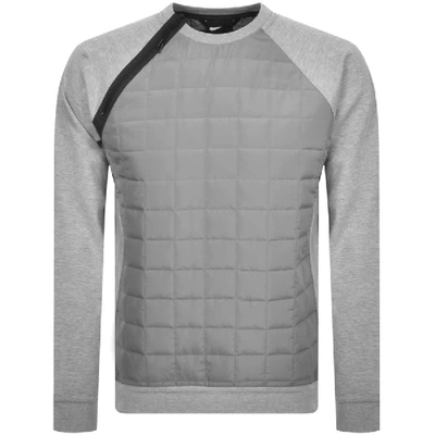 Shop Nike Crew Neck Winter Sweatshirt Grey