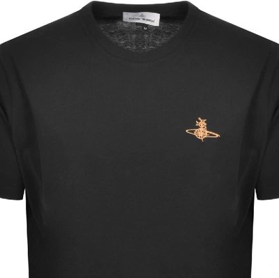 Shop Vivienne Westwood Orb Logo Oversized T Shirt Black