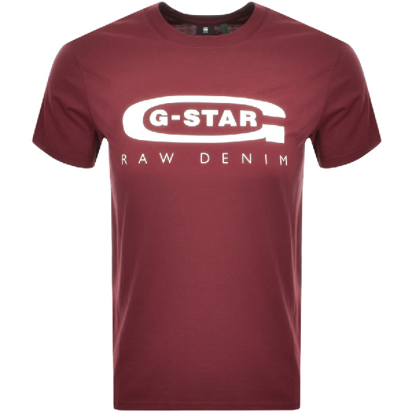 burgundy g star shirt