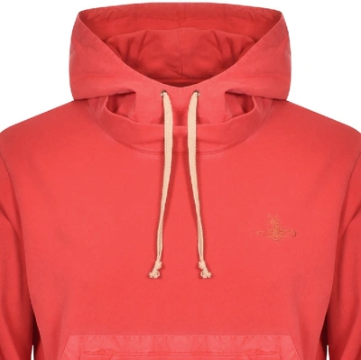 Shop Vivienne Westwood Garment Dye Hoodie Red