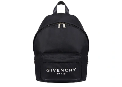 Pre-owned Givenchy  Paris Backpack Nylon Black