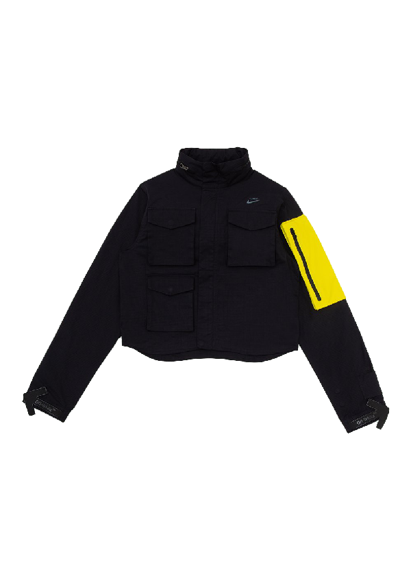 off white jacket black and yellow