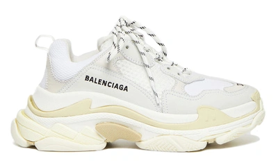 Pre-owned Balenciaga Triple S White 2019 (women's)