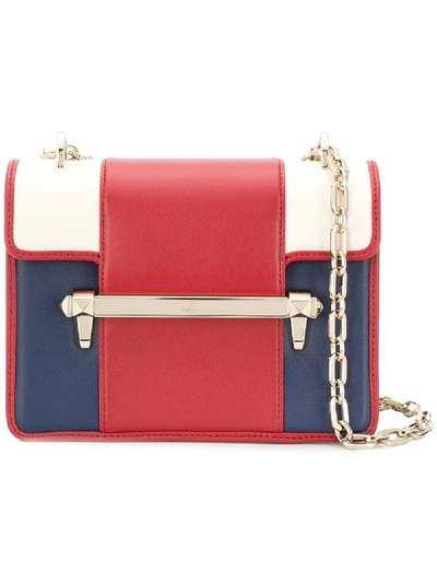 Shop Valentino Uptown Small Leather Shoulder Bag In Multicolor