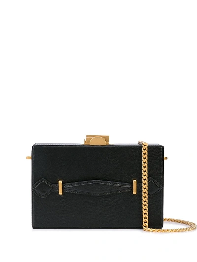 Shop Oscar De La Renta Alibi Clutch In Black