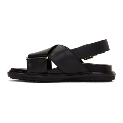 Shop Marni Black Fussbett Sandals In 00n99 Black