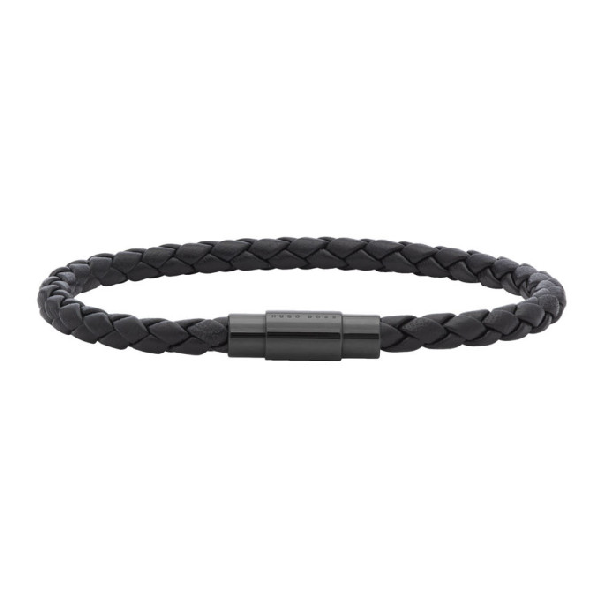 boss blaine leather bracelet