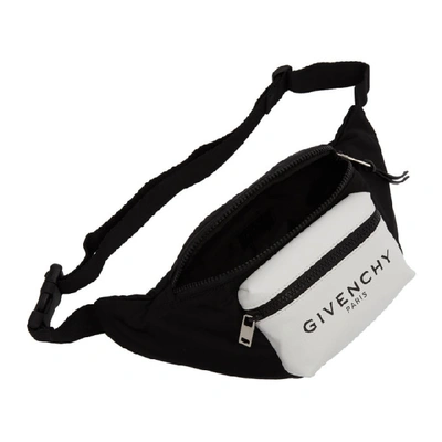 Shop Givenchy Black And White Light 3 Bum Bag In 004-blk/wht
