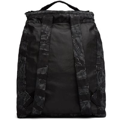 Shop Diesel Black And Grey Volpago Backpack In H7841 Blkgr