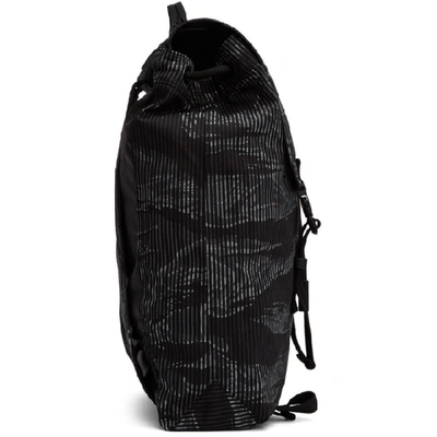 Shop Diesel Black And Grey Volpago Backpack In H7841 Blkgr