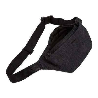 Shop Diesel Black Denim Subtoryal Belt Bag In H6488 Black